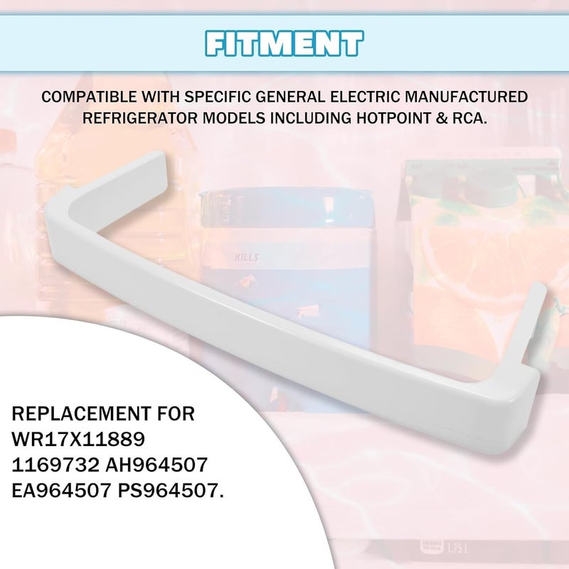 Kojem WR17X11889 Replacement Refrigerator Door Shelf Compatible with GE Refrigerator FreshFood Door Retaining Bar Shelf - Image 2